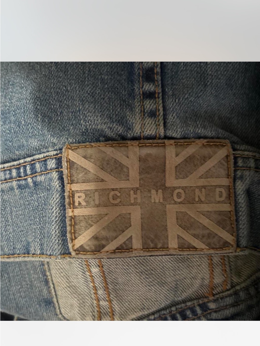 Richmond Men's Blue Denim Jeans jacket vintage